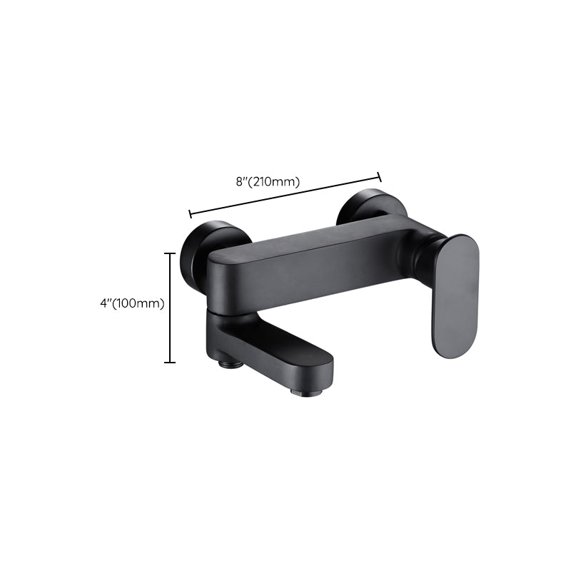 Lisslune | Modern Wall-Mounted Bathtub Faucet Trim Metal Single-Lever Bathtub Faucet Trim