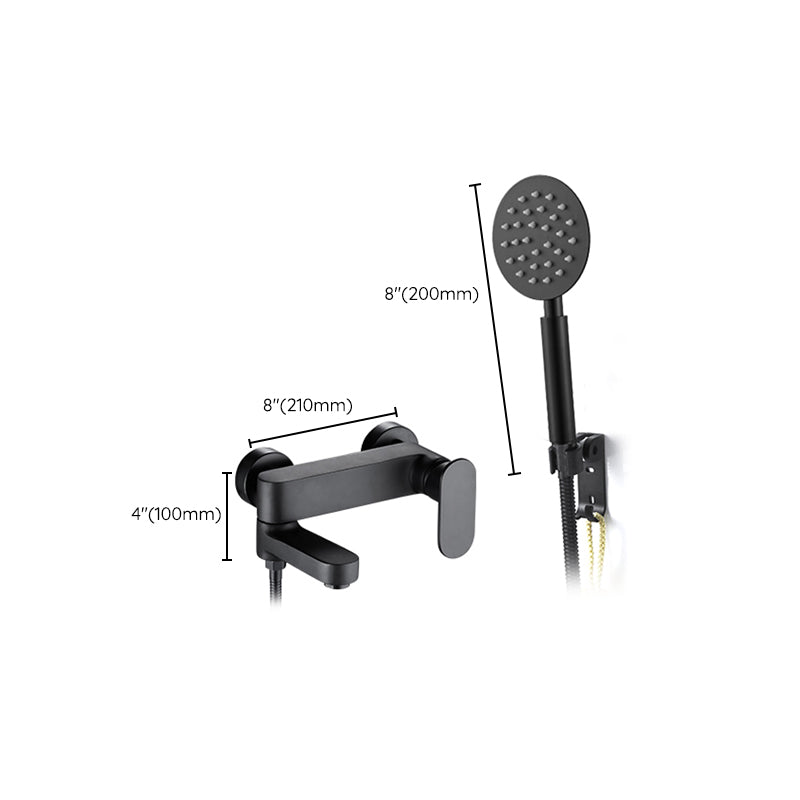 Lisslune | Modern Wall-Mounted Bathtub Faucet Trim Metal Single-Lever Bathtub Faucet Trim