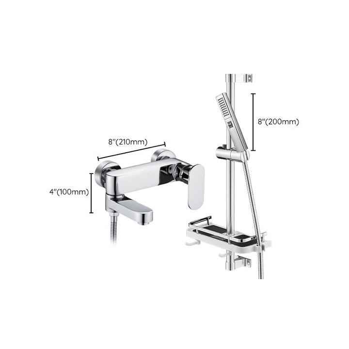 Lisslune | Modern Wall-Mounted Bathtub Faucet Trim Metal Single-Lever Bathtub Faucet Trim