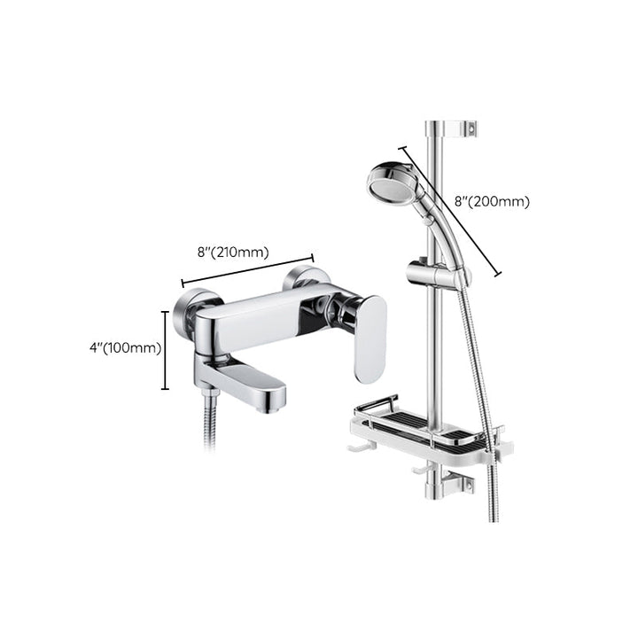 Lisslune | Modern Wall-Mounted Bathtub Faucet Trim Metal Single-Lever Bathtub Faucet Trim