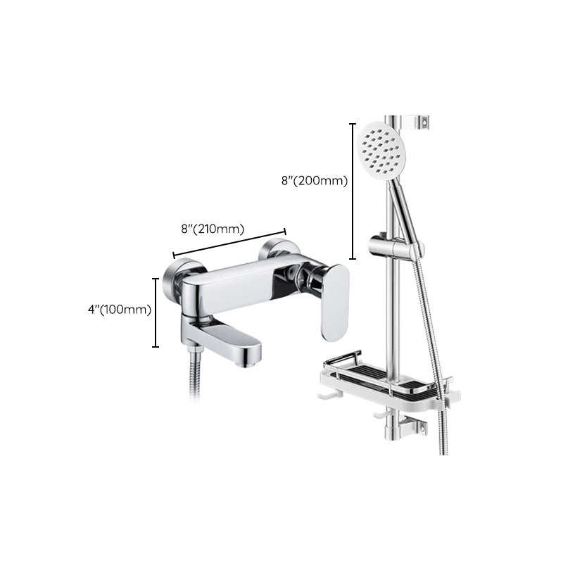 Lisslune | Modern Wall-Mounted Bathtub Faucet Trim Metal Single-Lever Bathtub Faucet Trim