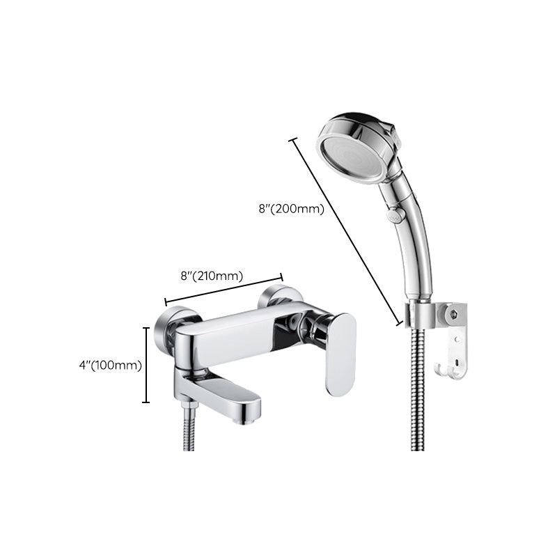 Lisslune | Modern Wall-Mounted Bathtub Faucet Trim Metal Single-Lever Bathtub Faucet Trim