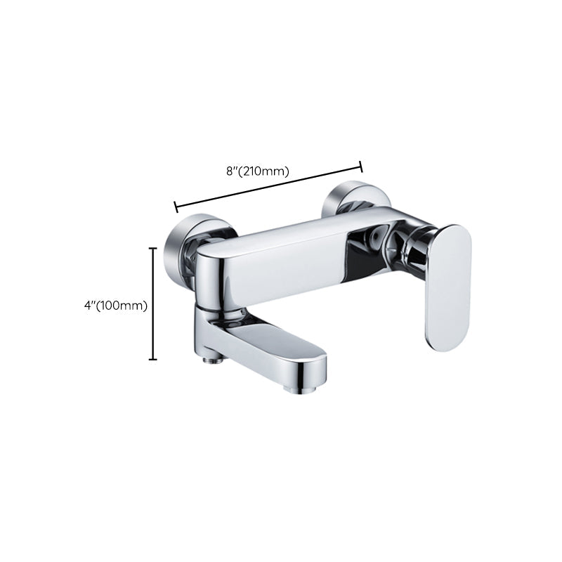 Lisslune | Modern Wall-Mounted Bathtub Faucet Trim Metal Single-Lever Bathtub Faucet Trim