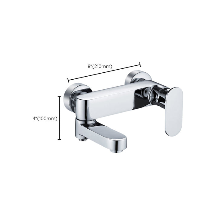 Lisslune | Modern Wall-Mounted Bathtub Faucet Trim Metal Single-Lever Bathtub Faucet Trim