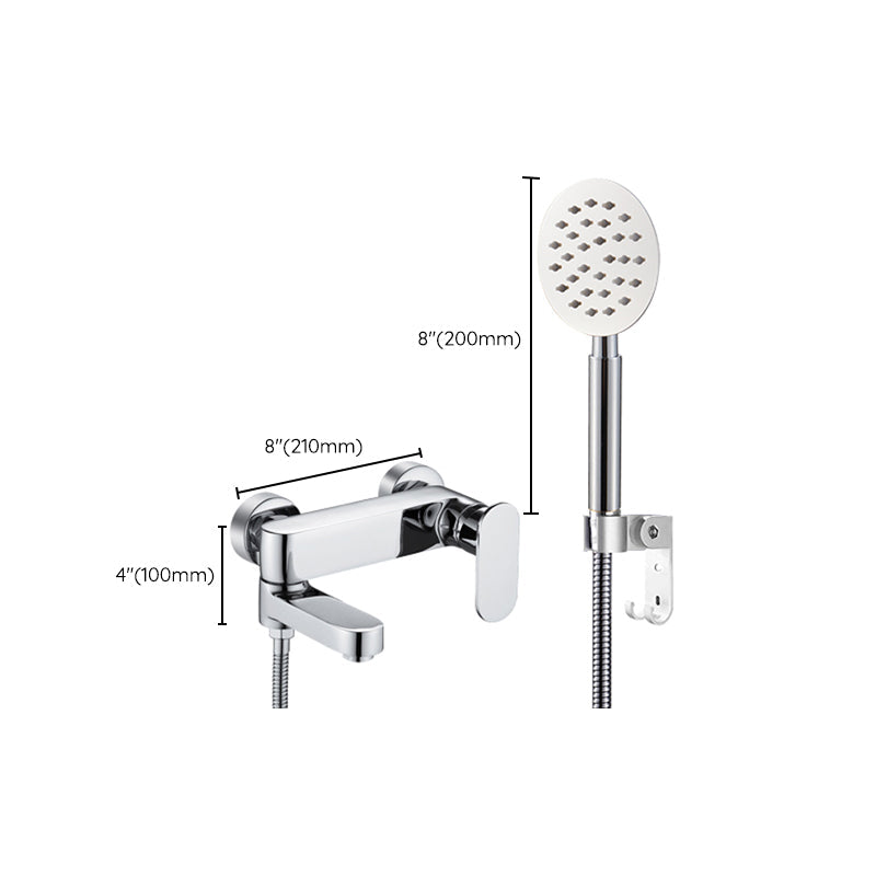 Lisslune | Modern Wall-Mounted Bathtub Faucet Trim Metal Single-Lever Bathtub Faucet Trim