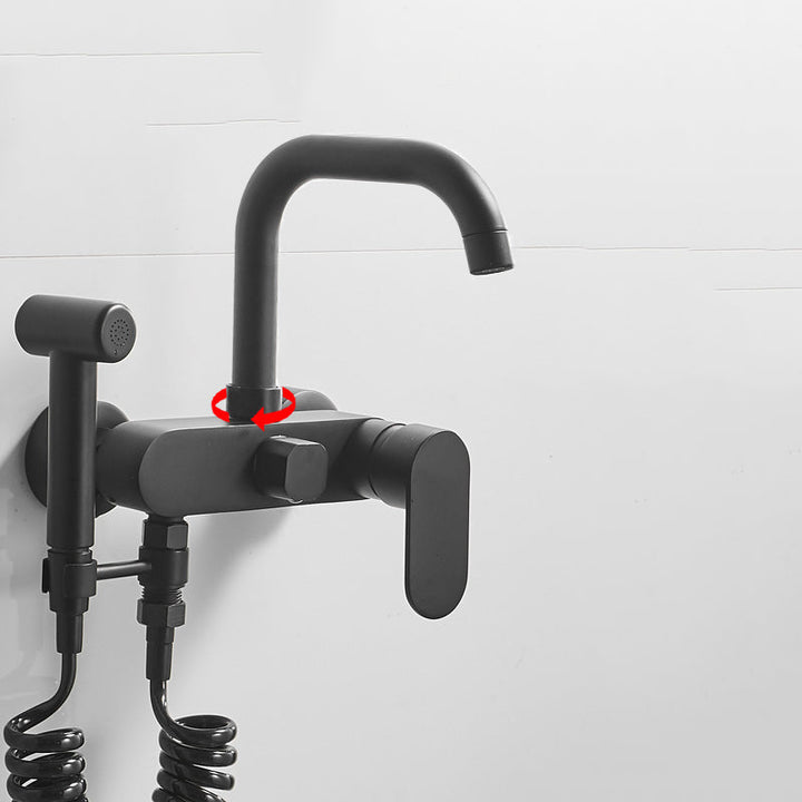 Lisslune | Metal Bathtub Faucet Trim Contemporary Lever Handle Bathtub Faucet Trim