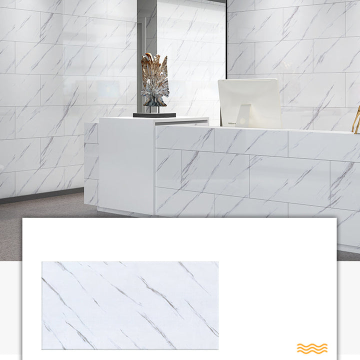 Lisslune | PVC Rectangular 3-Pack 12" X 23" Peel & Stick Mosaic Tile Kitchen and Bath Backsplash