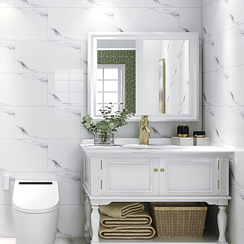 Lisslune | PVC Rectangular 3-Pack 12" X 23" Peel & Stick Mosaic Tile Kitchen and Bath Backsplash