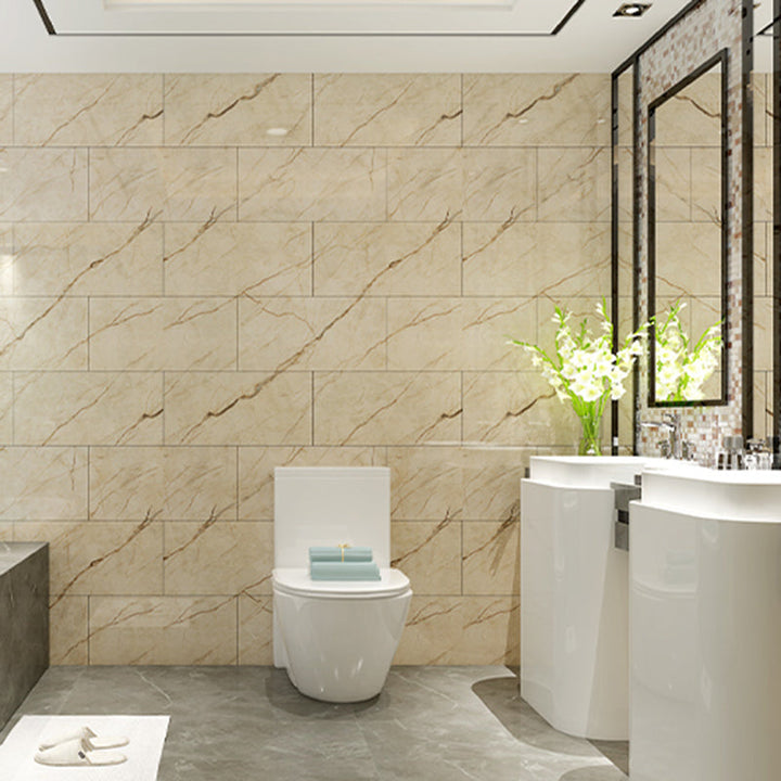 Lisslune | PVC Rectangular 3-Pack 12" X 23" Peel & Stick Mosaic Tile Kitchen and Bath Backsplash