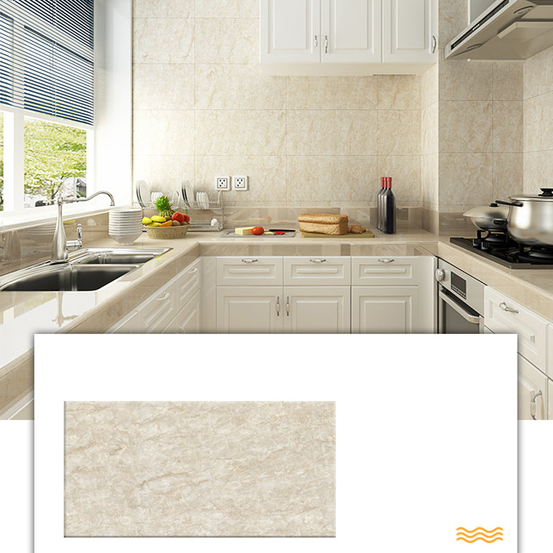 Lisslune | PVC Rectangular 3-Pack 12" X 23" Peel & Stick Mosaic Tile Kitchen and Bath Backsplash