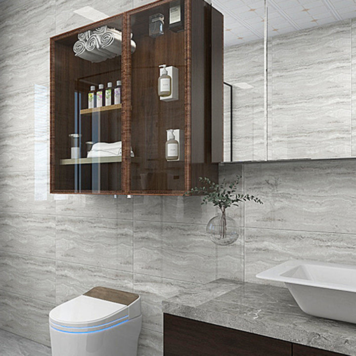 Lisslune | PVC Rectangular 3-Pack 12" X 23" Peel & Stick Mosaic Tile Kitchen and Bath Backsplash