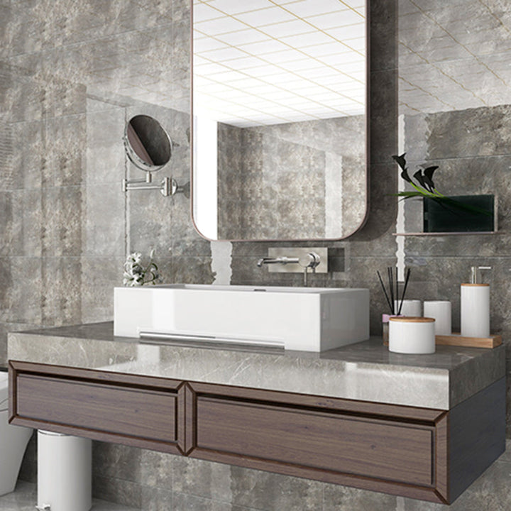 Lisslune | PVC Rectangular 3-Pack 12" X 23" Peel & Stick Mosaic Tile Kitchen and Bath Backsplash