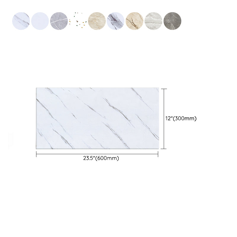 Lisslune | PVC Rectangular 3-Pack 12" X 23" Peel & Stick Mosaic Tile Kitchen and Bath Backsplash