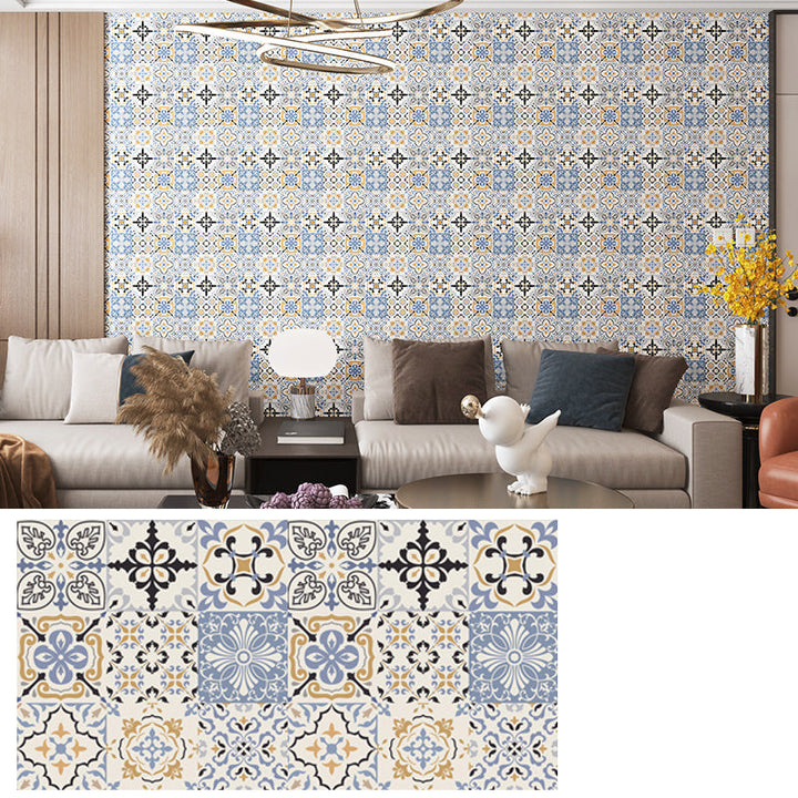 Lisslune | PVC Rectangular 12" X 23" 5-Pack Peel & Stick Mosaic Tile Kitchen and Bathroom Backsplash