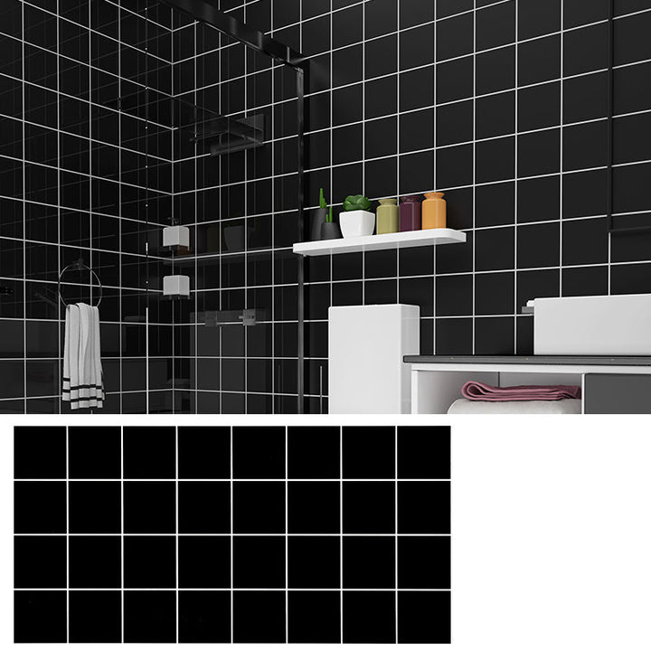 Lisslune | PVC Rectangular 12" X 23" 5-Pack Peel & Stick Mosaic Tile Kitchen and Bathroom Backsplash