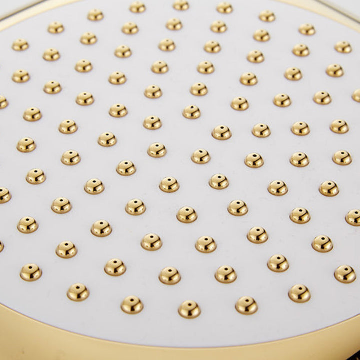 Lisslune | Contemporary Shower Head Square Golden Bathroom Handheld Shower
