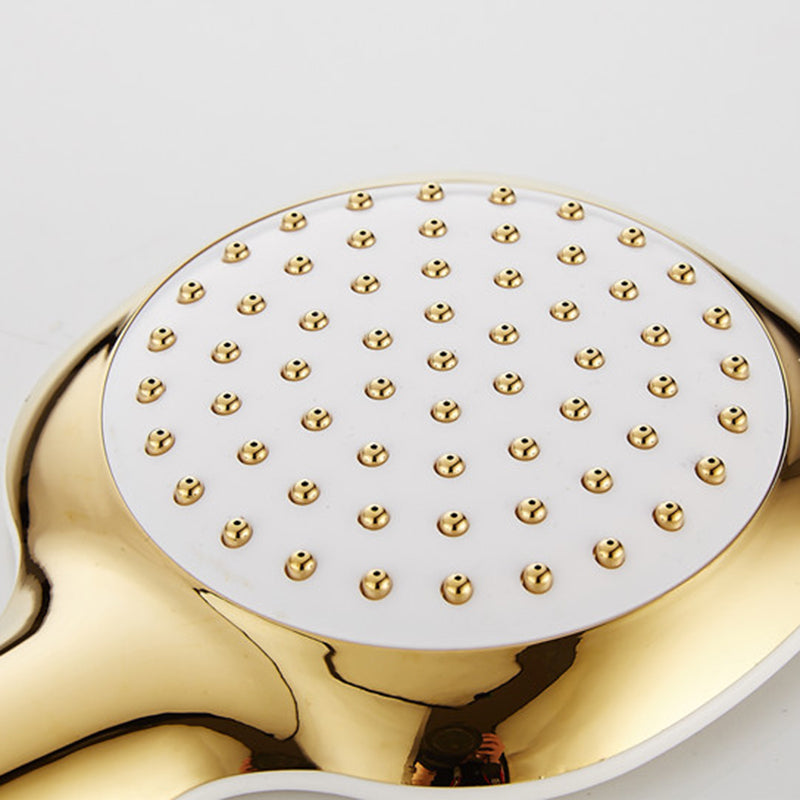 Lisslune | Contemporary Shower Head Square Golden Bathroom Handheld Shower