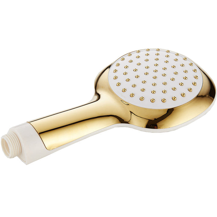 Lisslune | Contemporary Shower Head Square Golden Bathroom Handheld Shower