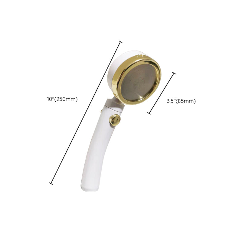 Lisslune | Contemporary Shower Head Square Golden Bathroom Handheld Shower