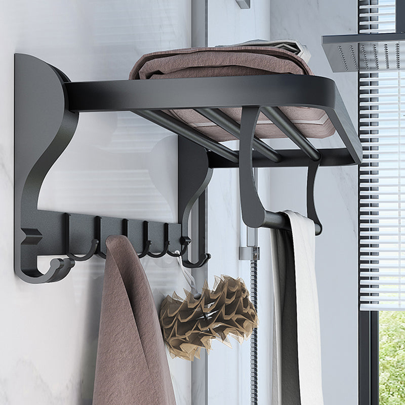 Lisslune | Modern Bathroom Hardware Set Matte Black Metal Bathroom Accessories Set Rustproof