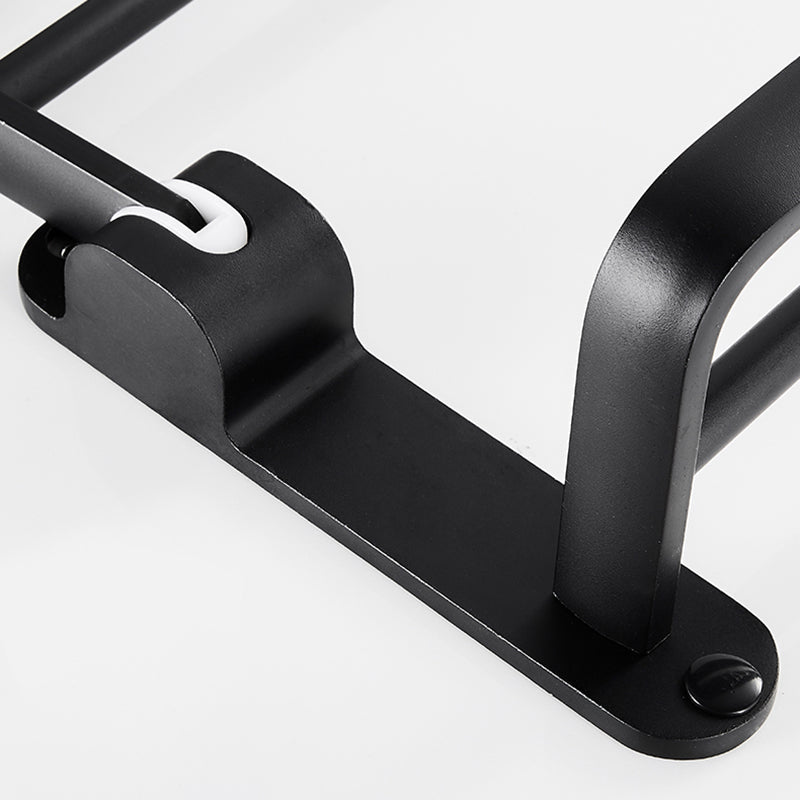 Lisslune | Modern Bathroom Hardware Set Matte Black Metal Bathroom Accessories Set Rustproof