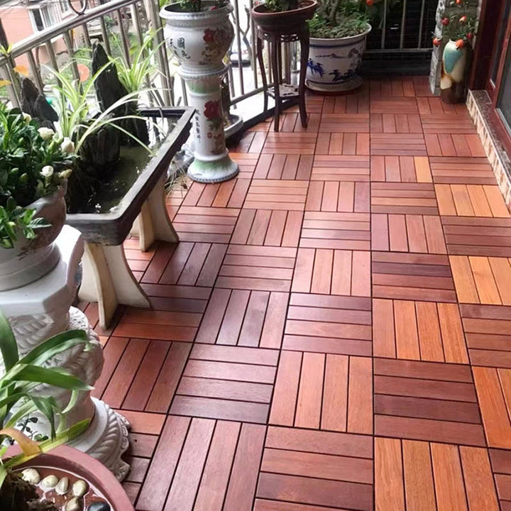Lisslune | Outdoor Patio Water-Repellant Composite Wood Click Decking Board