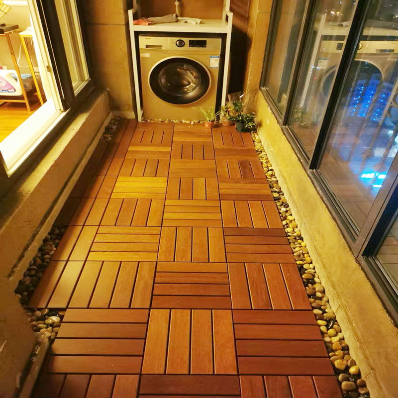 Lisslune | Outdoor Patio Water-Repellant Composite Wood Click Decking Board
