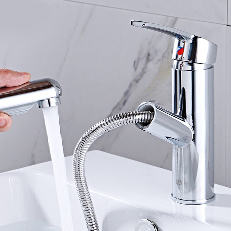 Lisslune | Modern Retractable Single Handle Basin Faucet Bathroom Sink Faucet