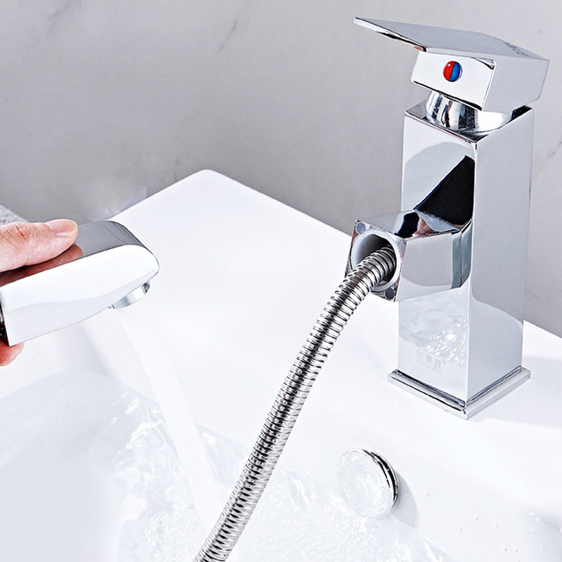 Lisslune | Modern Retractable Single Handle Basin Faucet Bathroom Sink Faucet
