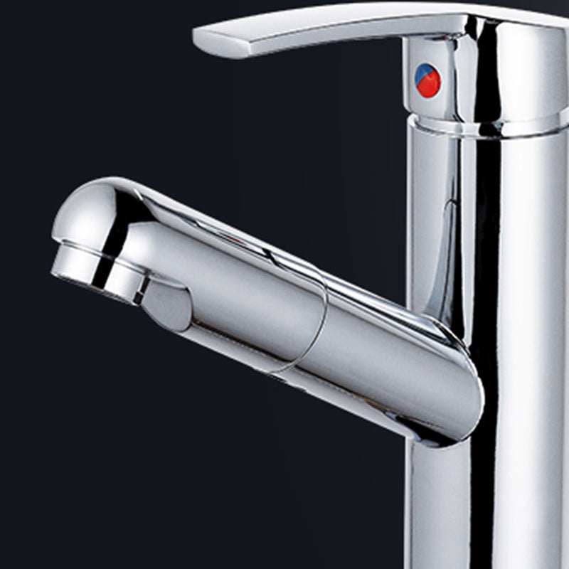 Lisslune | Modern Retractable Single Handle Basin Faucet Bathroom Sink Faucet