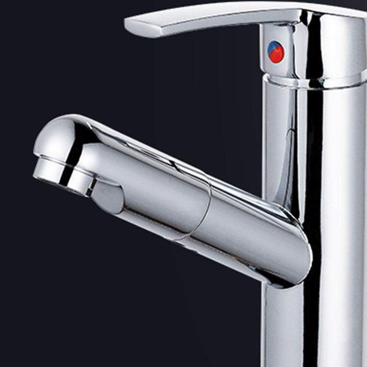 Lisslune | Modern Retractable Single Handle Basin Faucet Bathroom Sink Faucet