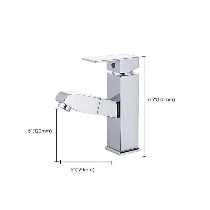 Lisslune | Modern Retractable Single Handle Basin Faucet Bathroom Sink Faucet