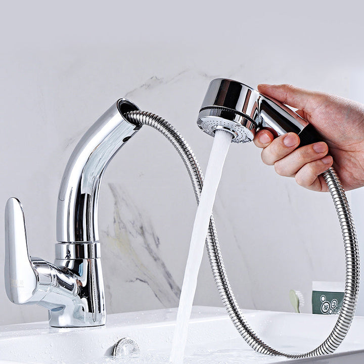 Lisslune | Modern Simple Vessel Sink Faucet High Arc Bathroom Sink Faucet