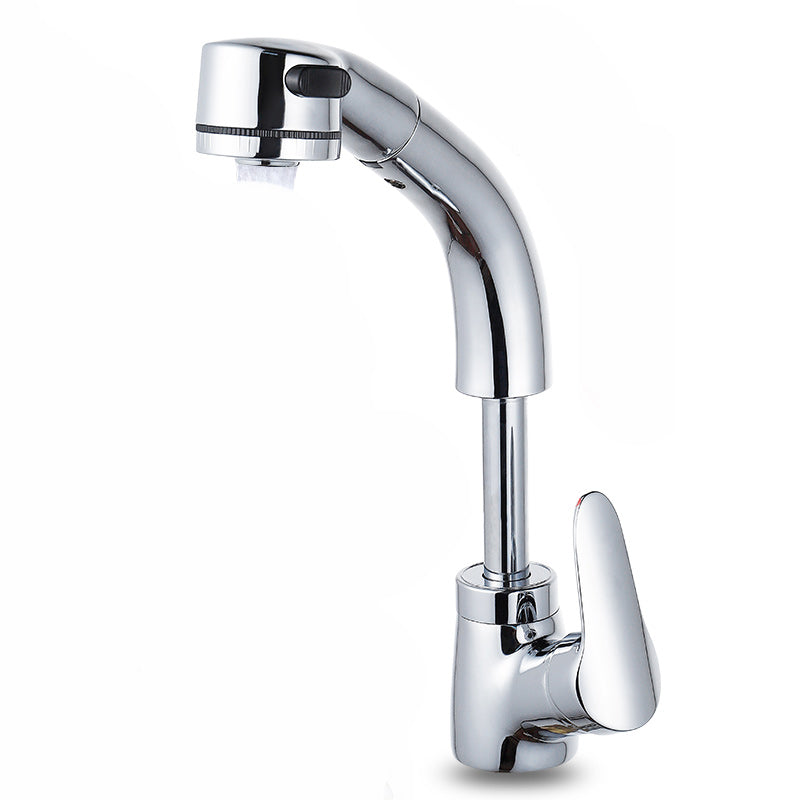 Lisslune | Modern Simple Vessel Sink Faucet High Arc Bathroom Sink Faucet