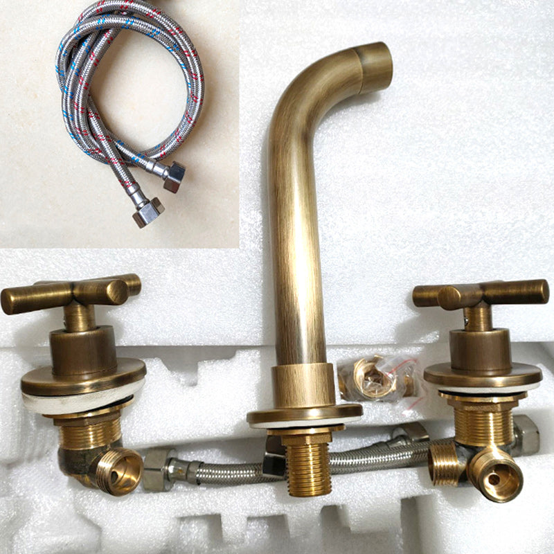 Lisslune | Modern Cross Handle Faucet Monochrome Wall Mounted Bathroom Faucet