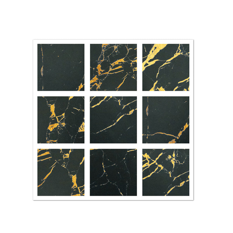 Lisslune | PVC Square Peel & Stick Mosaic Tile Multicolored Backsplash & Wall Tile