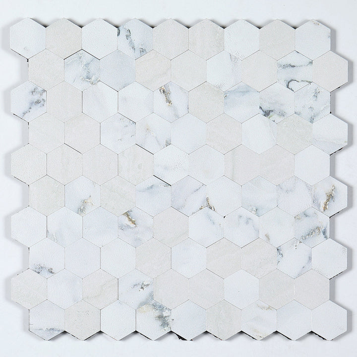 Lisslune | Modern Tile-Peel & Stick Metal Mosaic Tile Hexagon Peel & Stick Subway Tile