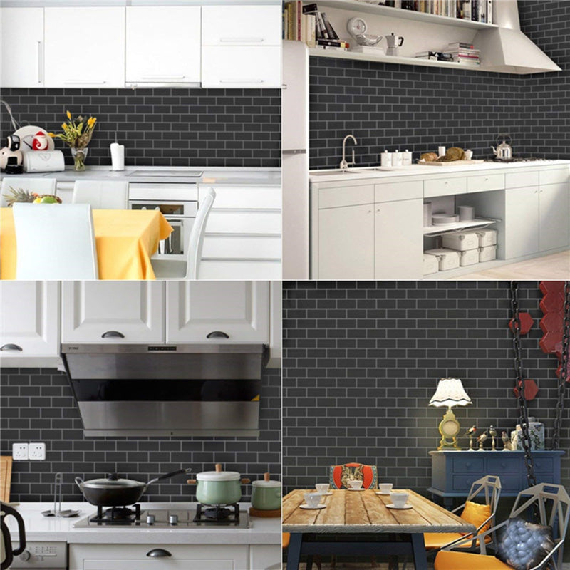Lisslune | Peel & Stick Subway Tile Stain Resistant PVC Rectangle Peel & Stick Tile for Shower 2 Pack