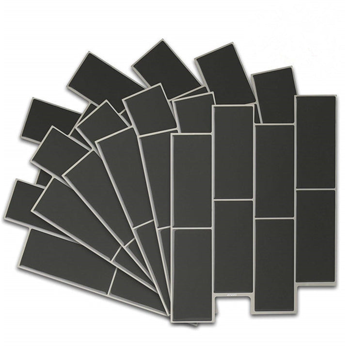Lisslune | Peel & Stick Subway Tile Stain Resistant PVC Rectangle Peel & Stick Tile for Shower 2 Pack