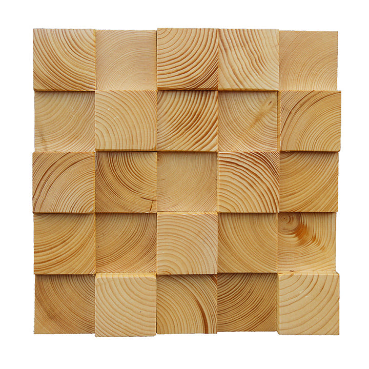 Lisslune | Wood Mosaic Cladding Shiplap Glue Contemporary Interior Wall Cladding