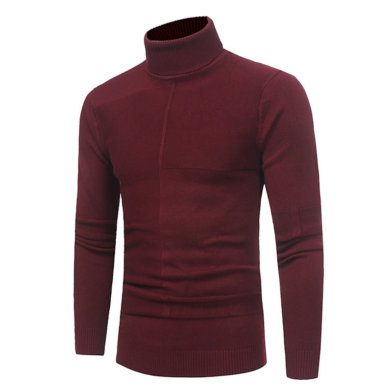 Men's High-Quality Turtleneck Sweater Made of Soft Knit Lisslune