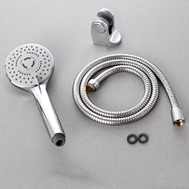Lisslune | Contemporary Handheld Shower Head Adjustable Spray Pattern Silver Shower Head