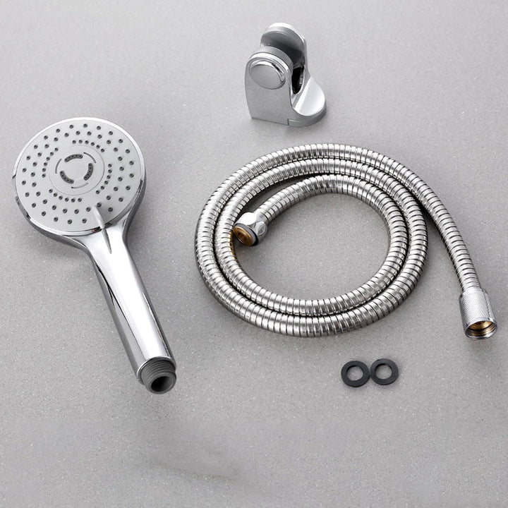 Lisslune | Contemporary Handheld Shower Head Adjustable Spray Pattern Silver Shower Head