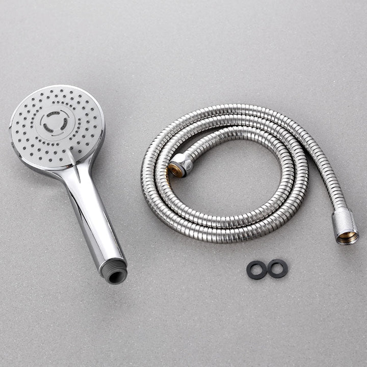 Lisslune | Contemporary Handheld Shower Head Adjustable Spray Pattern Silver Shower Head