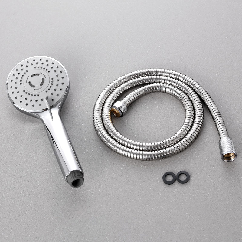 Lisslune | Contemporary Handheld Shower Head Adjustable Spray Pattern Silver Shower Head