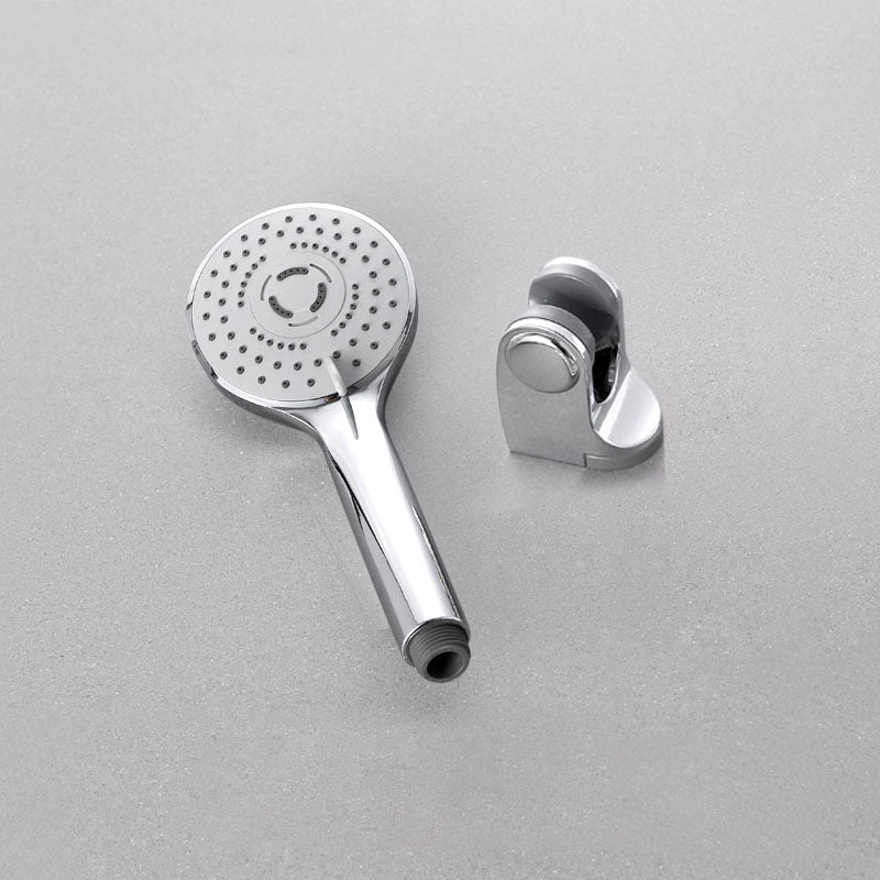 Lisslune | Contemporary Handheld Shower Head Adjustable Spray Pattern Silver Shower Head