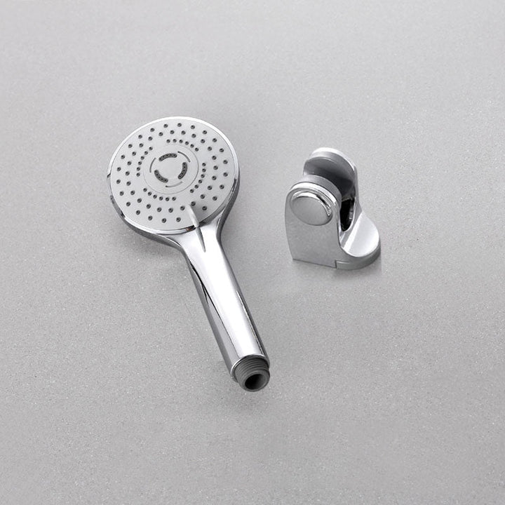 Lisslune | Contemporary Handheld Shower Head Adjustable Spray Pattern Silver Shower Head
