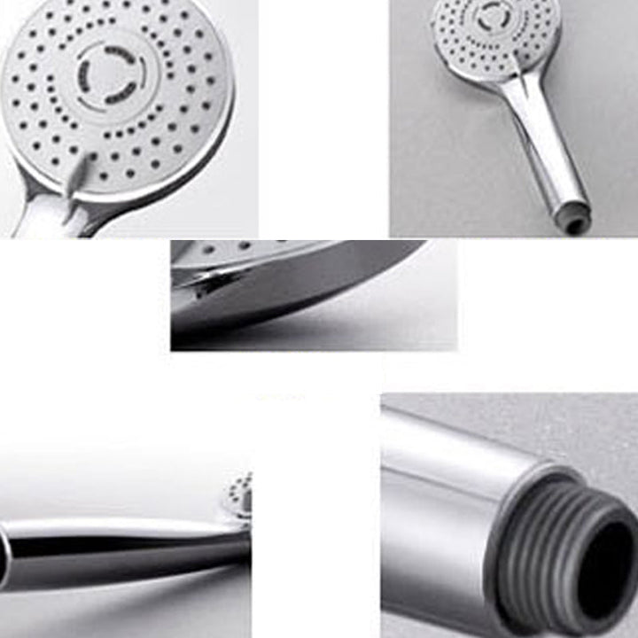 Lisslune | Contemporary Handheld Shower Head Adjustable Spray Pattern Silver Shower Head