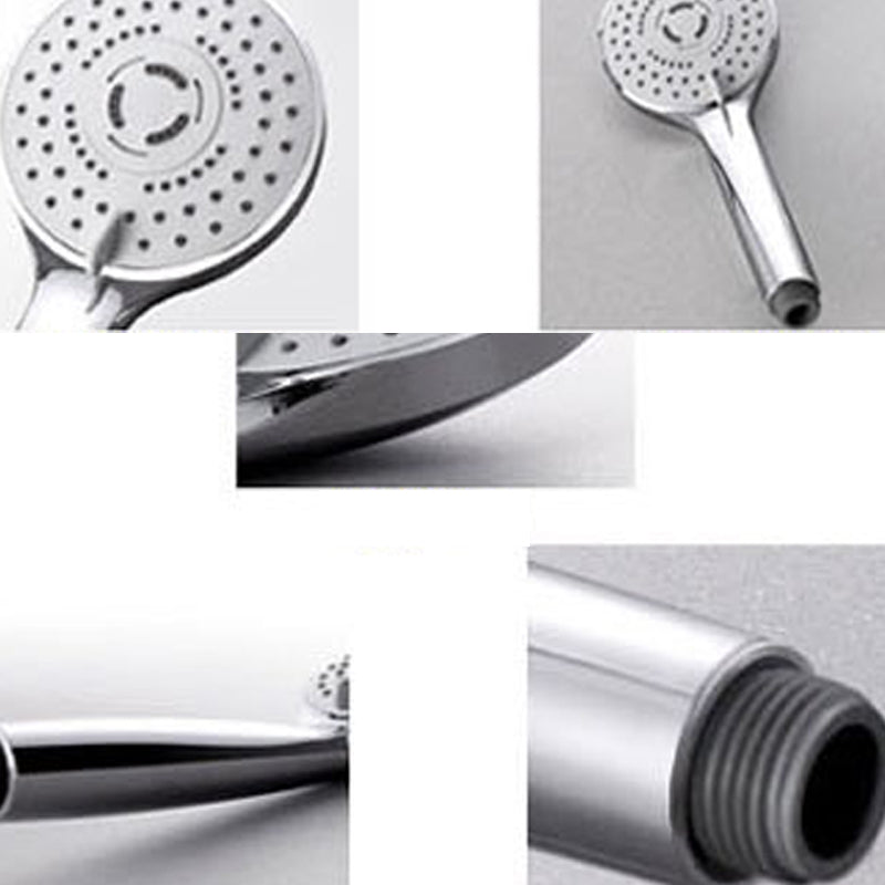 Lisslune | Contemporary Handheld Shower Head Adjustable Spray Pattern Silver Shower Head