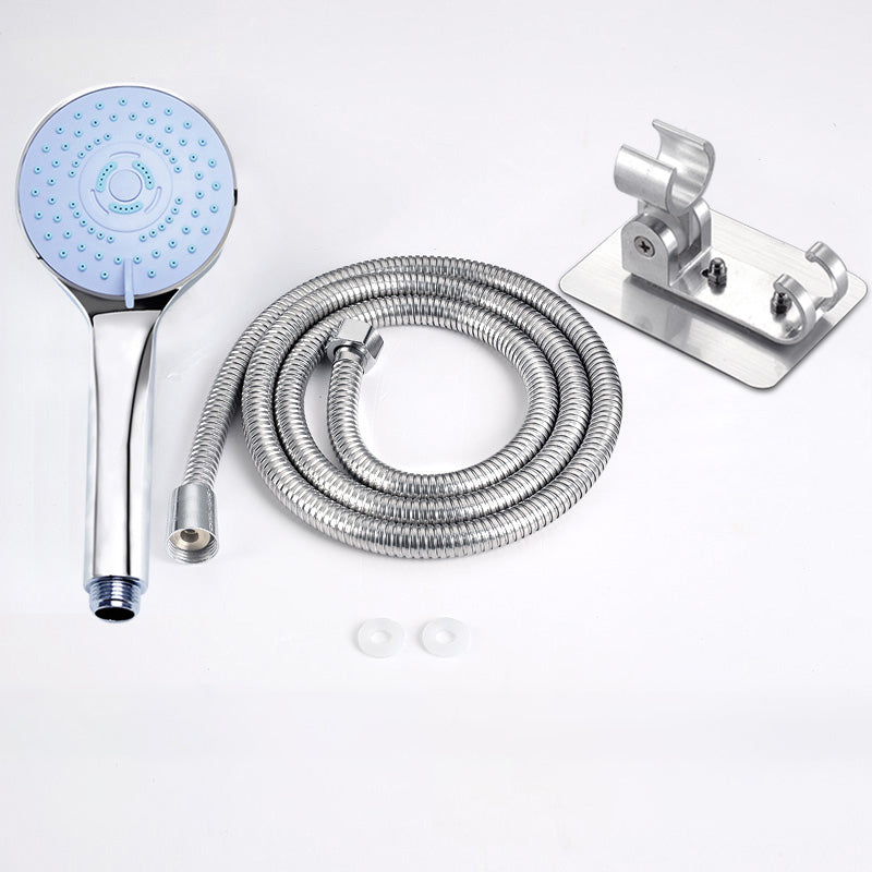Lisslune | Contemporary Handheld Shower Head Adjustable Spray Pattern Silver Shower Head